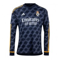 Real Madrid David Alaba #4 Vonkajší futbalový dres 2023-24 Dlhy Rukáv